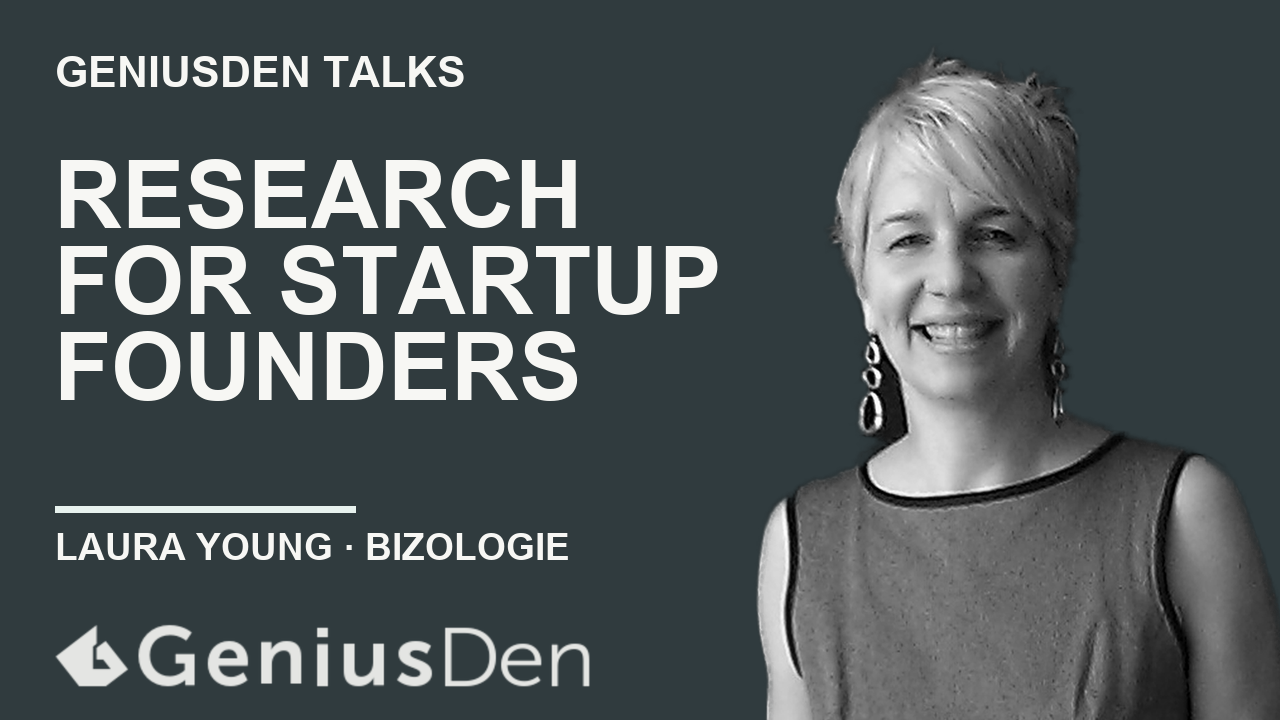 Research for Startup Founders with Bizologie presentation artwork