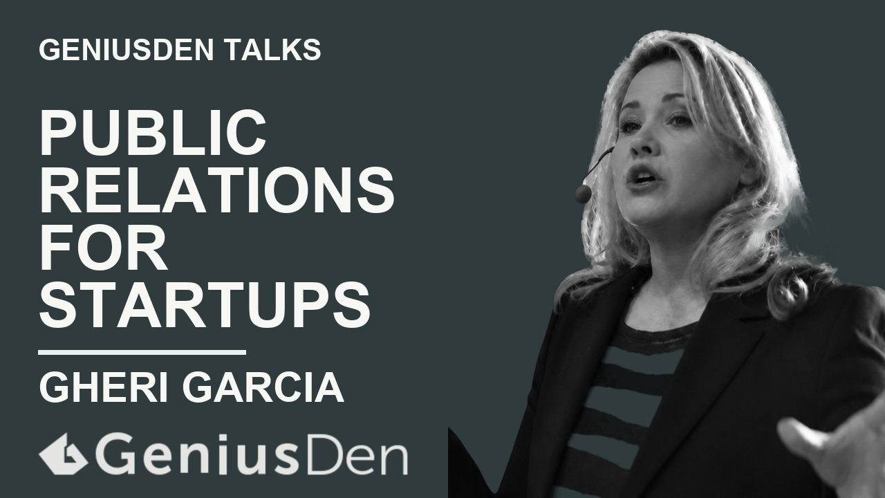 Public Relations for Startups with Cheri Garcia presentation artwork